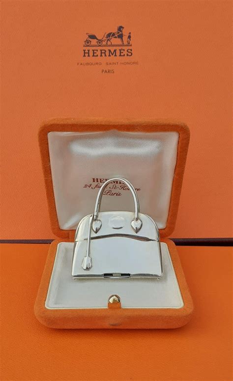 Hermes Silver Pill Box 